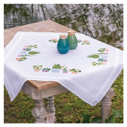 Squared Tablecloth - Houseplants
