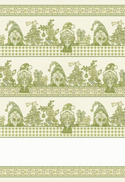 Kitchen towel - Nisser Lurex - Green