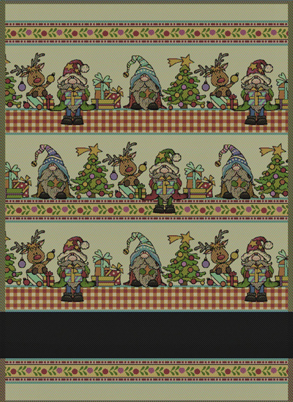 Kitchen towel - Nisser - Grey Rainbow