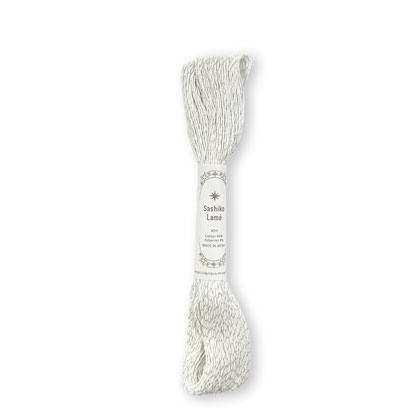 Sashiko Lamé Thread - White