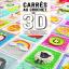 Carrés au crochet en 3D