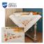 Squared Tablecloth - Chickadees with cape gooseberry