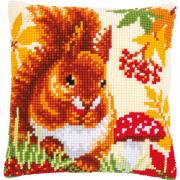 Front Cushion: Squirrel in Autumn