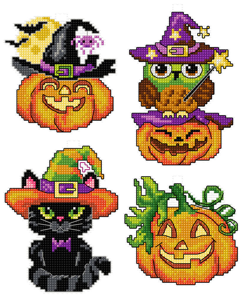 Stitch witch and Spooky Pumpkin Lamp Svg