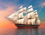 Ship in the sea
