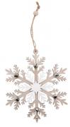 Hanging snowflakes with bells