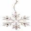 Hanging snowflakes with bells
