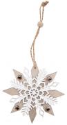 Hanging snowflakes with bells