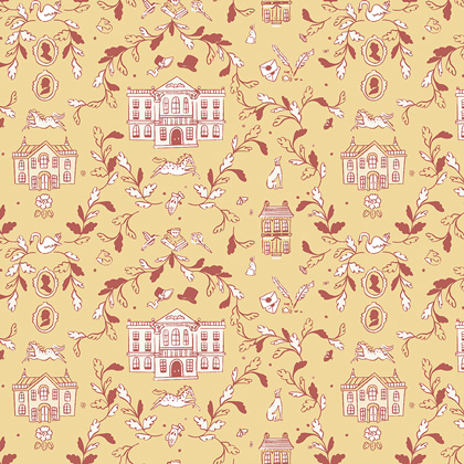 Pride and Prejudice - Pemberley Yellow 45x110cm.