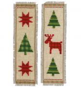 Bookmark - Checkered Christmas trees (2)