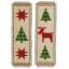 Bookmark - Checkered Christmas trees (2)