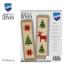 Bookmark - Checkered Christmas trees (2)
