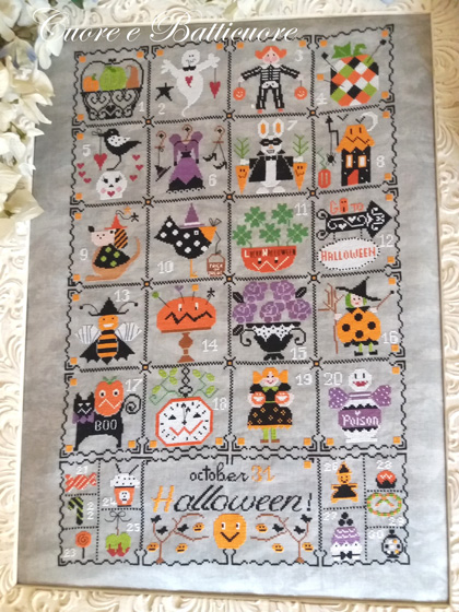 Shabby Halloween Calendar