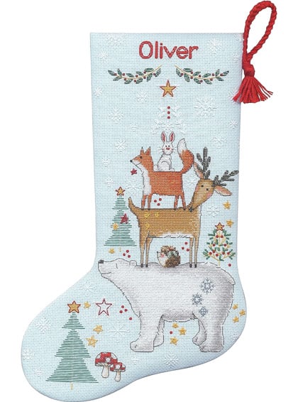 Woodland Stack Stocking