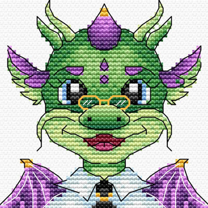Dragon Researcher Cross Stitch Kit Dragon Researcher Cross Stitch Kit