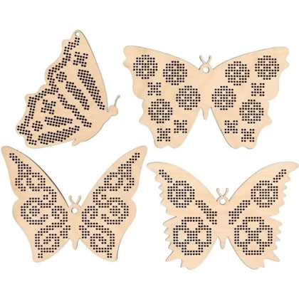 Little embroidery decoration set - Butterflies
