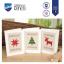 Greeting Cards: Checkered Christmas trees - Set of 3