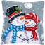 Front Cushion: Snowmen