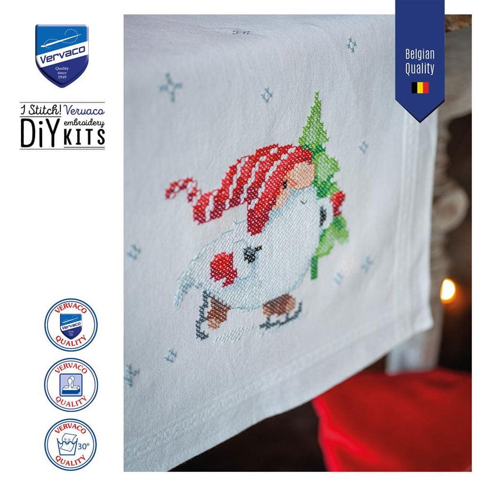 Runner - Christmas Gnomes From Vervaco - Christmas - Cross-Stitch Kits Kits  - Casa Cenina