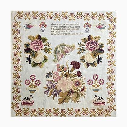 Susan Crowthers 1853 Sampler