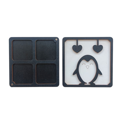 Wooden box - Penguin