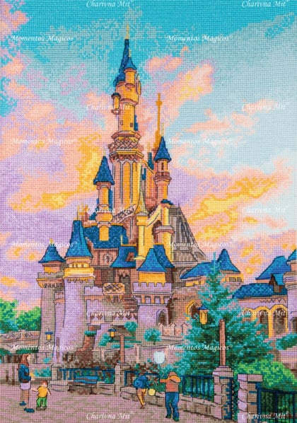 Fairy tale at sunset