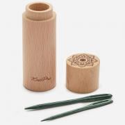 Teal wooden darning needle - Mindful