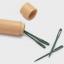 Teal wooden darning needle - Mindful