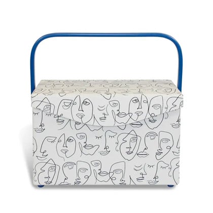Sewing basket Faces -Large