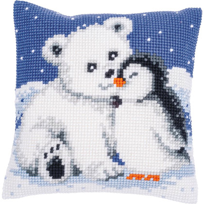 Cushion - Polar Bear and Penguin