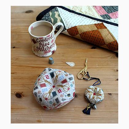 Love To Stitch Biscornu And Scissor Fob