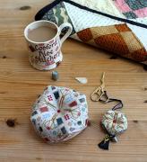 Love To Stitch Biscornu And Scissor Fob