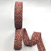 Little Stars Folded Bias - Red (30 mm)