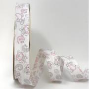 Teddy Folded Bias - Pink (30 mm)
