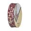 Desire Folded Bias - Flowers on Burgundy (30 mm)