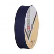 Linen Folded Bias - Navy Blue (18 mm)