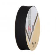 Linen Folded Bias - Black (18 mm)