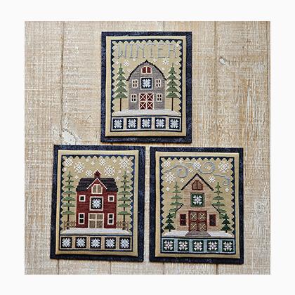 Winter Barn Trio