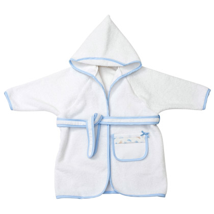 Bathrobe with sleeves - Primi Passi - Sky blue