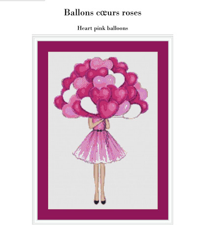 Ballons cœurs roses