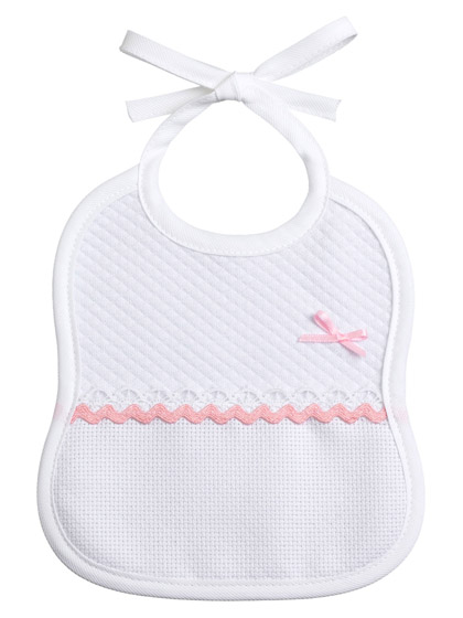 Baby Bib - Zig Zag - Pink