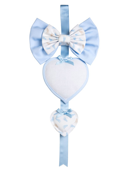 Birth Ribbon - Primi Passi Due Cuori - Sky Blue