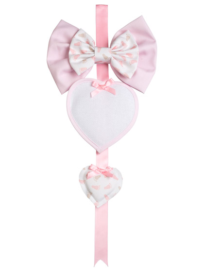 Birth Ribbon - Primi Passi Due Cuori - Pink