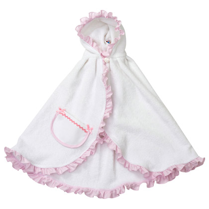 Baby Girl bath cape - Primi Passi