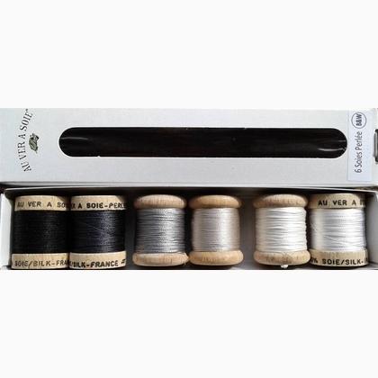 Soie Perlée - 6 Shades Pack - Black & White