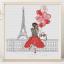 Paris, ballons rouges et béret noir
