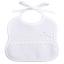 Baby Bib - Zig Zag - White