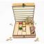 Needle organizer and yarn holder  - 210 holes - Walnut