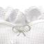Wedding ring bearer pillow - Heart - White