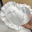 Wedding ring bearer pillow - Heart - White